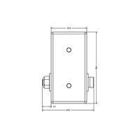 56-030-1 MODULAR SOLUTIONS DOOR PART<BR>45MM X 90MM CHAIN PULLY - ANSI 25 ROLLER CHAIN